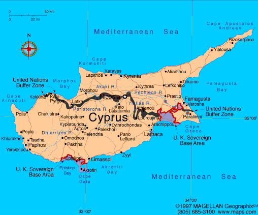 [ map of cyprus ]