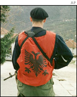 [ Ethnic Albanian rebel, March 2001 ]