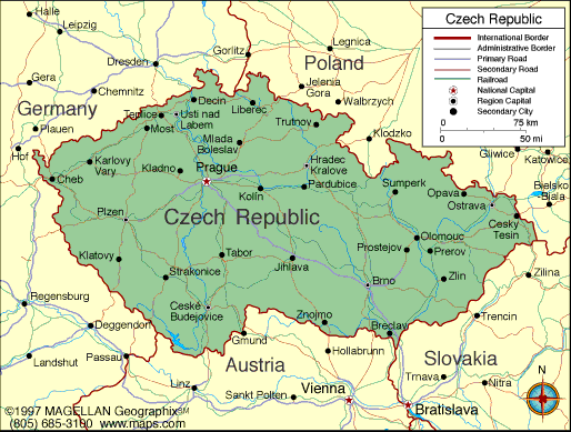 [ Map of the Czech Republic ]